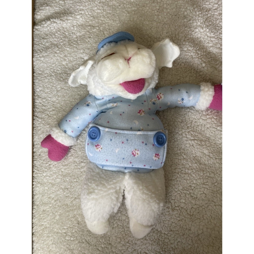 Vintage 1990 Shari Lewis "Baby Lamb Chop" Plush Hand Puppet w/Baby Pacifier